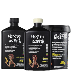 Kit Morte Súbita (3 Itens Shampoo, Condicionador e Máscara) Lola Cosmetics